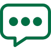 Graphic of a chat bubble