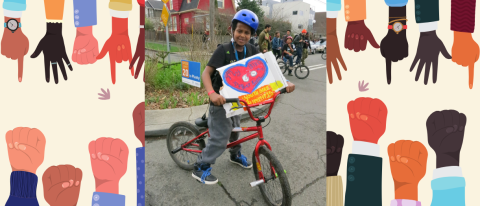 Boy with Heart Sign